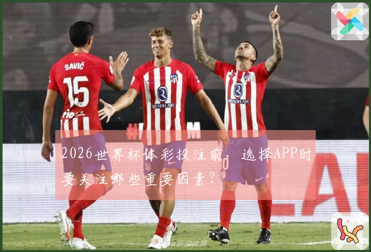 2026世界杯体彩投注前，选择APP时要关注哪些重要因素？